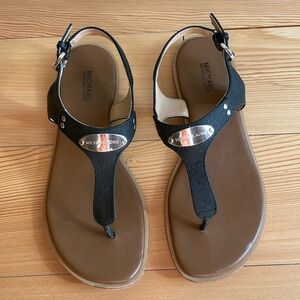 Authentic Michael Kors leather sandal